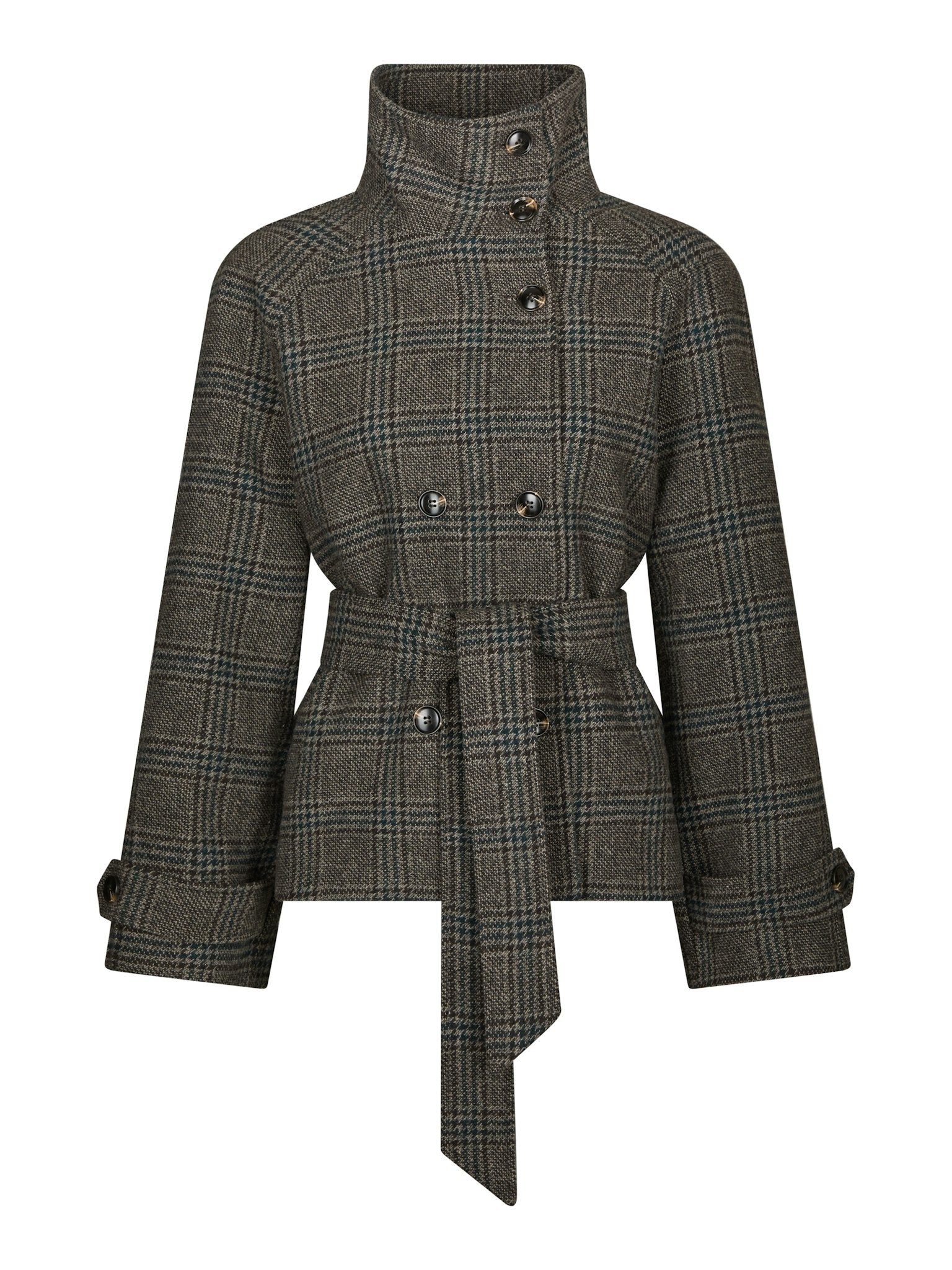 Munet Check Jacket - Dark Grey