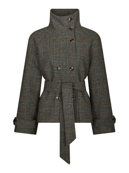 Munet Check Jacket - Dark Grey