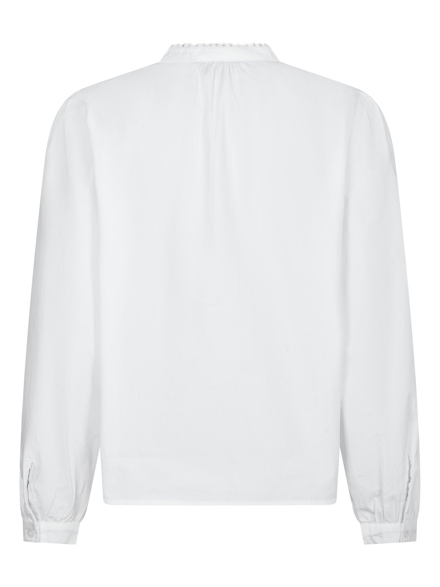 Aneliah C Poplin Emb Blouse - White