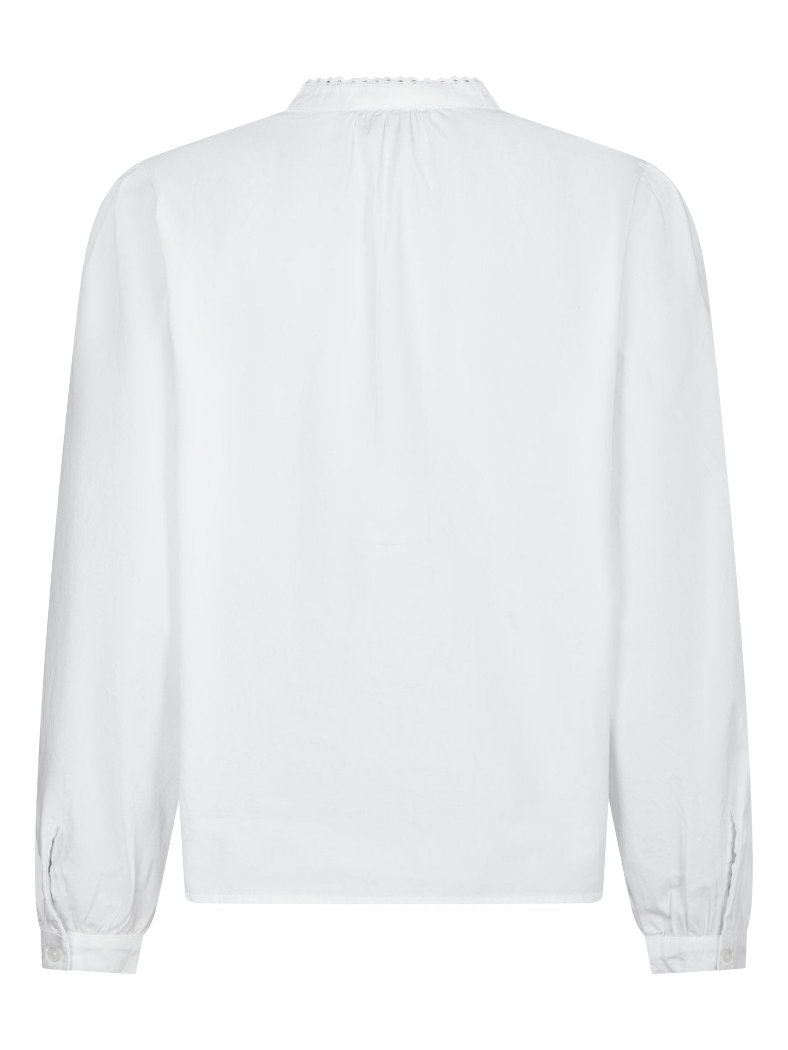 Aneliah C Poplin Emb Blouse - White