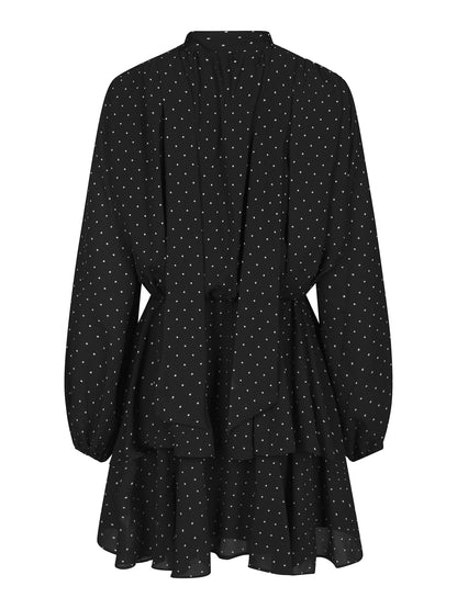 Nielle Dot Dress - Black