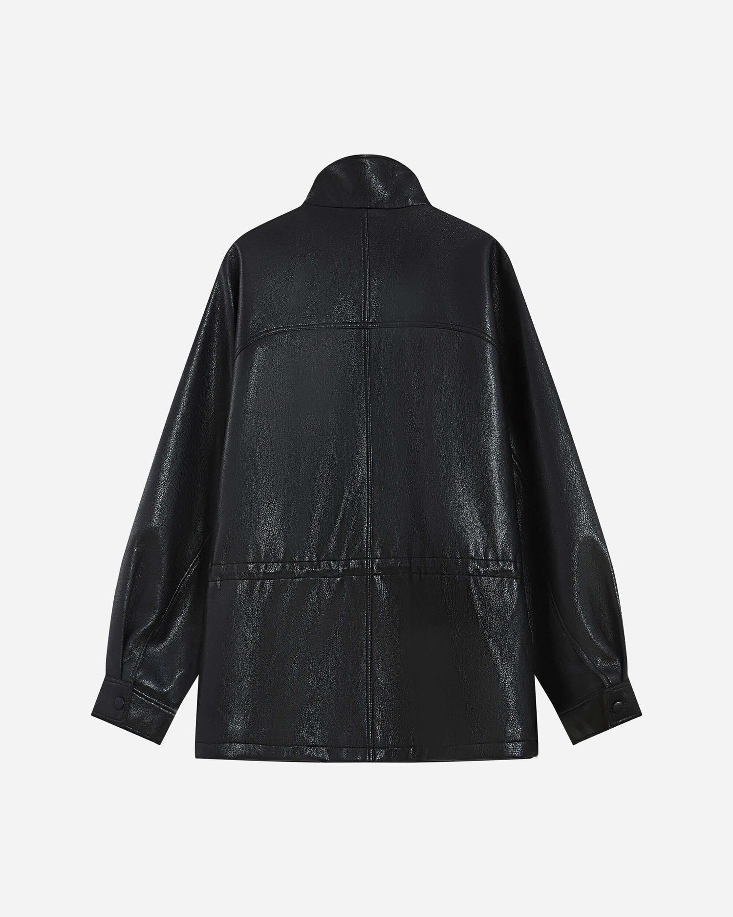 Kunstlederjacke - Schwarz