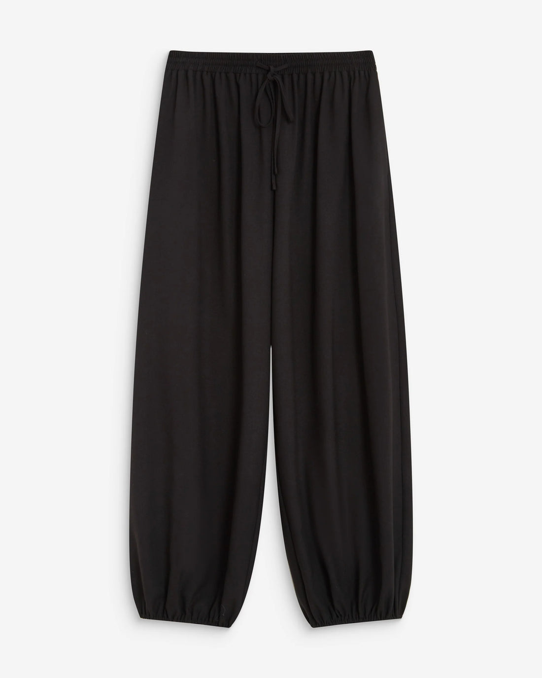 Weite Hose Puffärmel - Schwarz