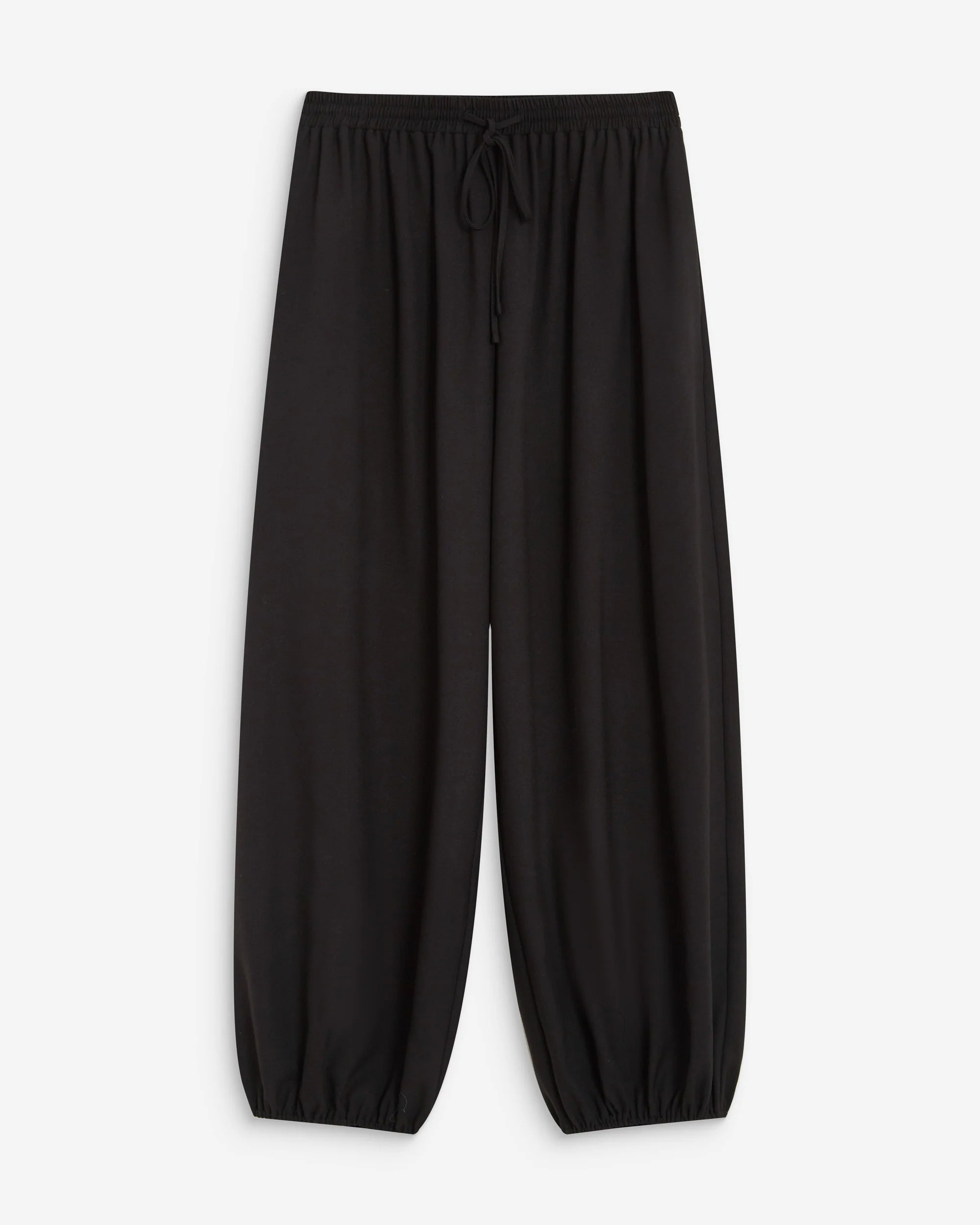 Weite Hose Puffärmel - Schwarz