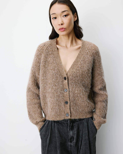 Cardigan-Weste - Mokka