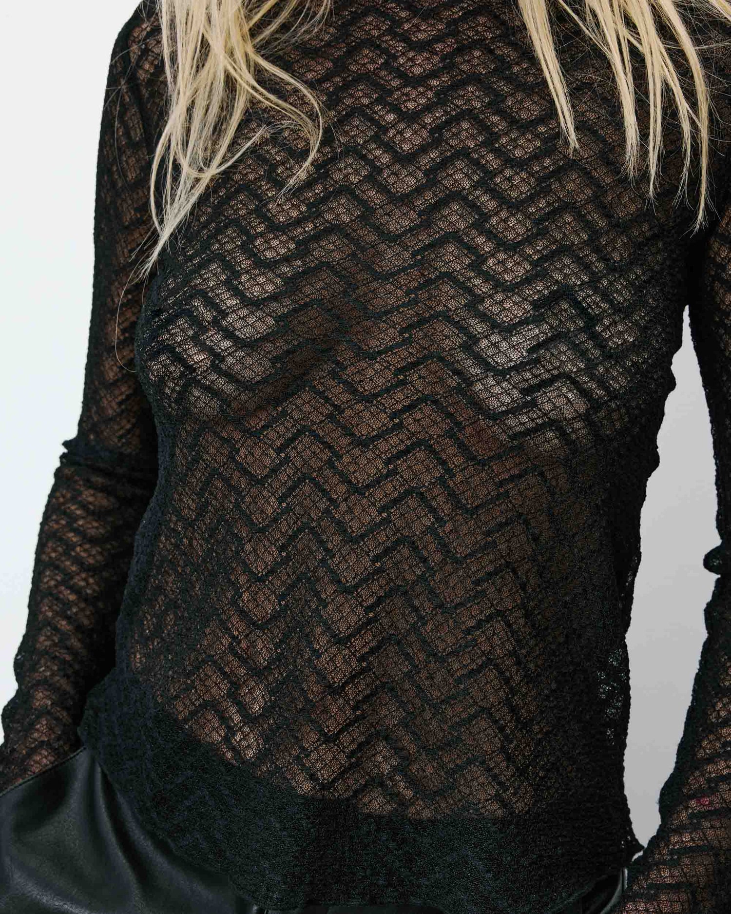 Layer Lace Top - Black