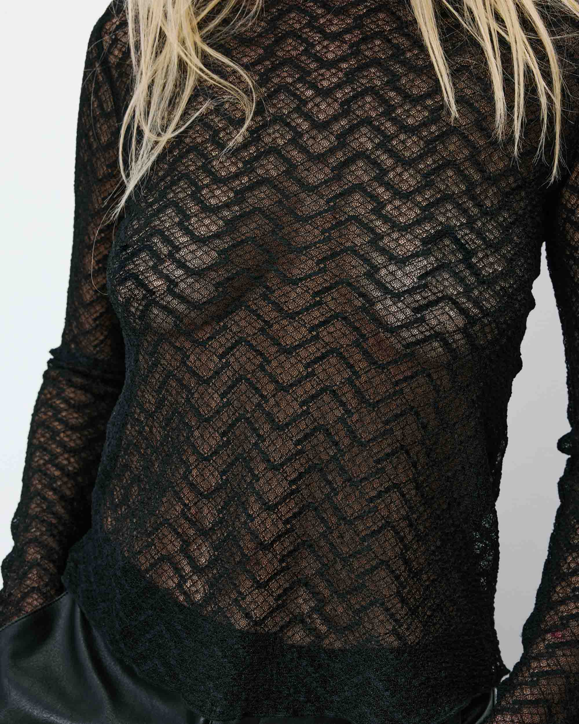 Layer Lace Top - Black