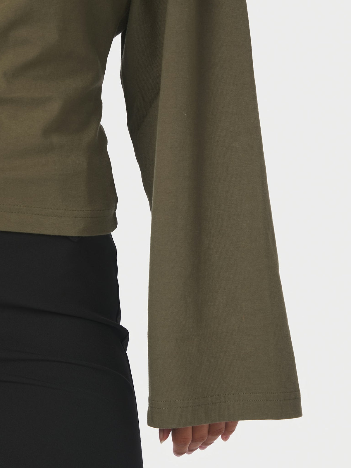 Paska Boxy Long Tee - Army