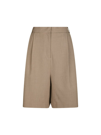 Nika Structure Shorts - Dark Taupe