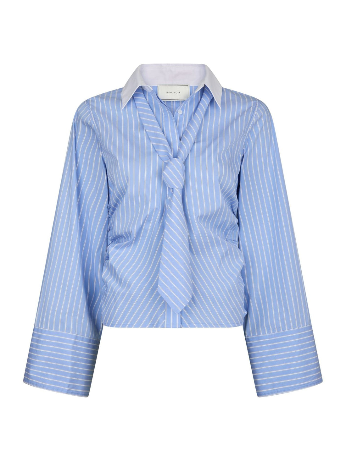 Francesca Stripe Shirt - Light Blue