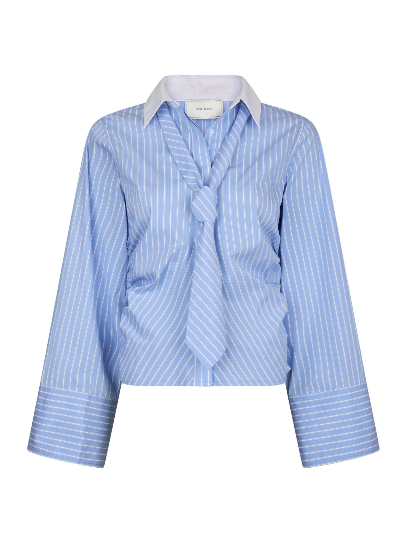 Francesca Stripe Shirt - Light Blue