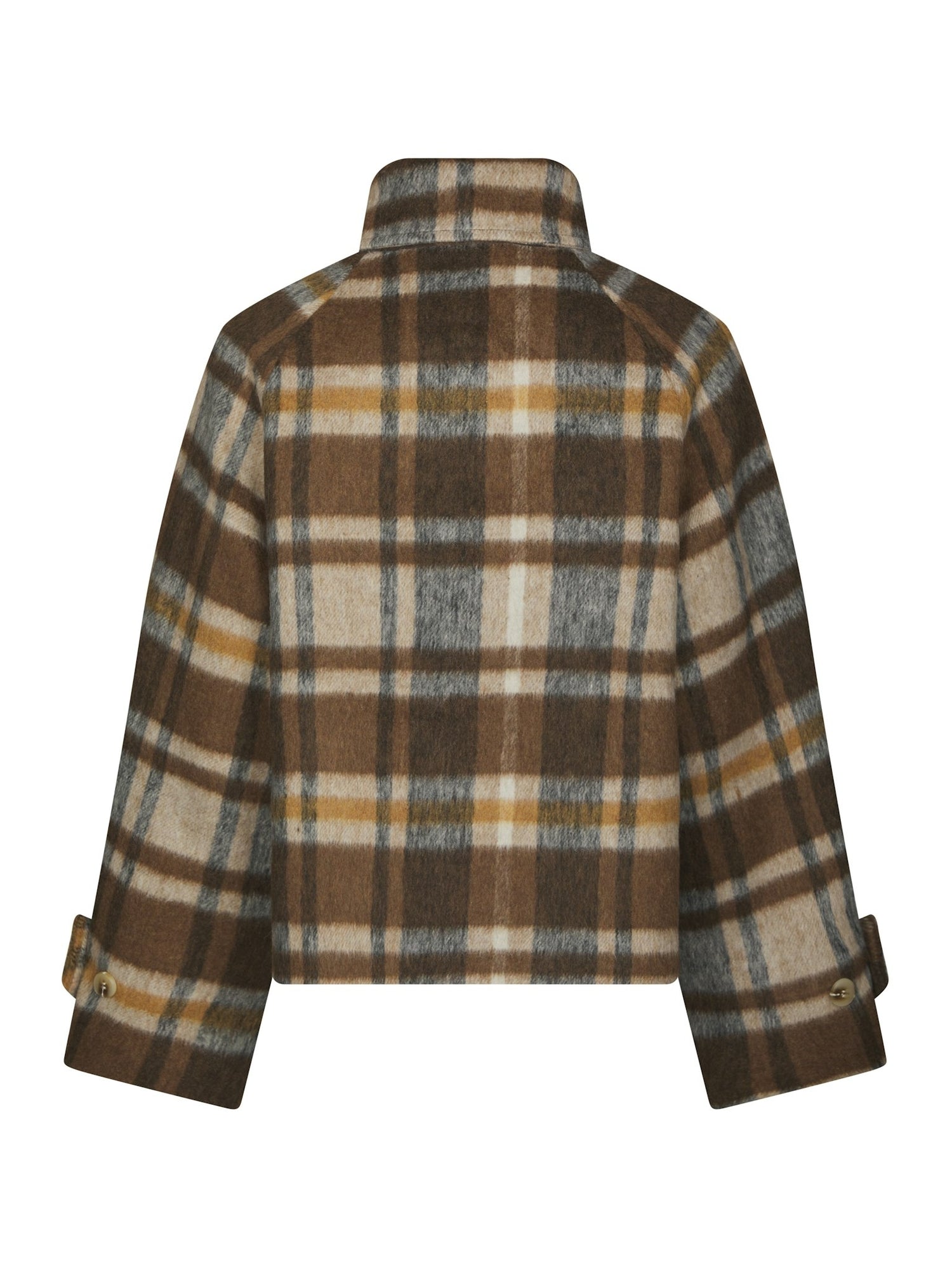 Quinn Check Jacket - Camel