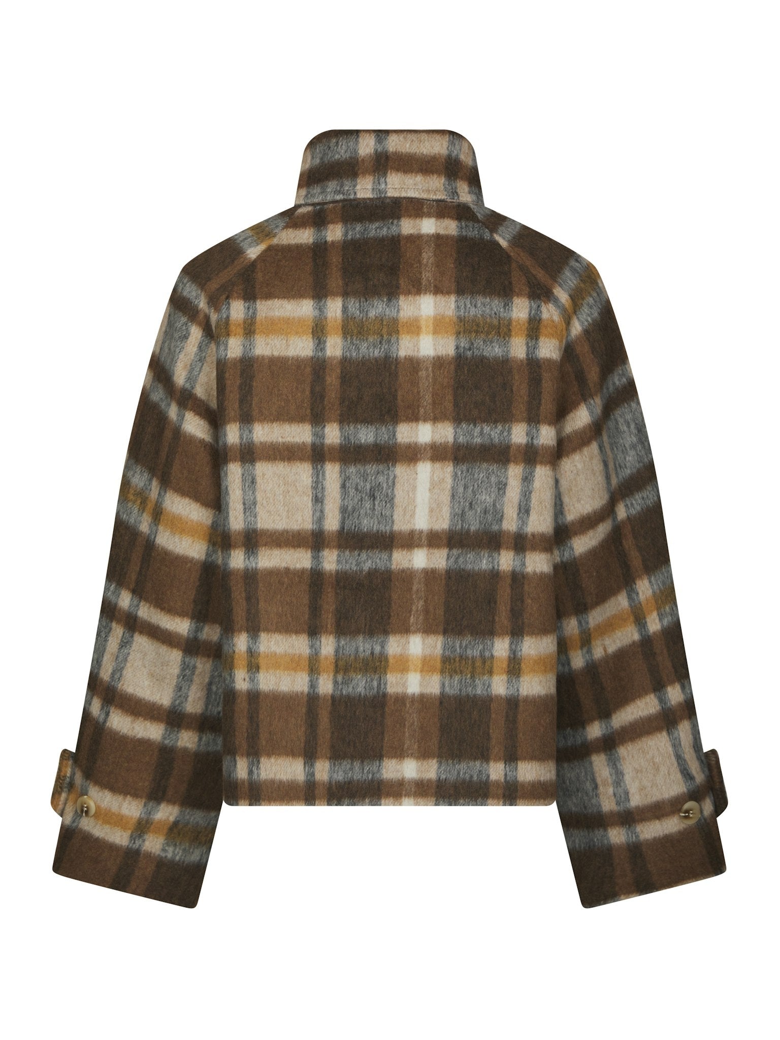 Quinn Check Jacket - Camel