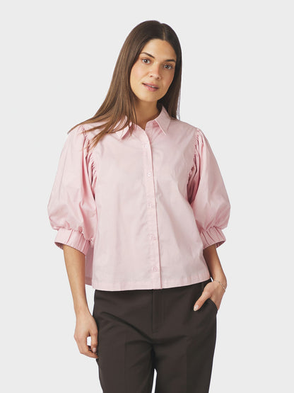 Etta Poplin Shirt - Rose