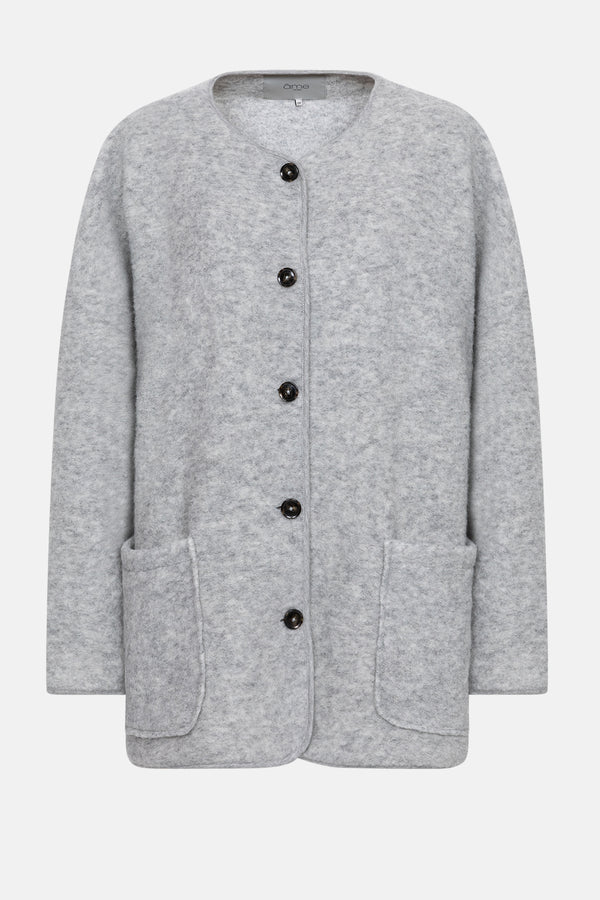 Hannah Wooly Jacket - Light Grey