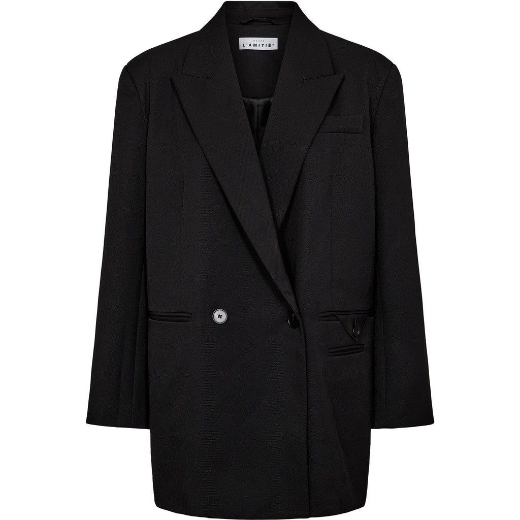 Premiere Oversize Triangle Blazer - Black
