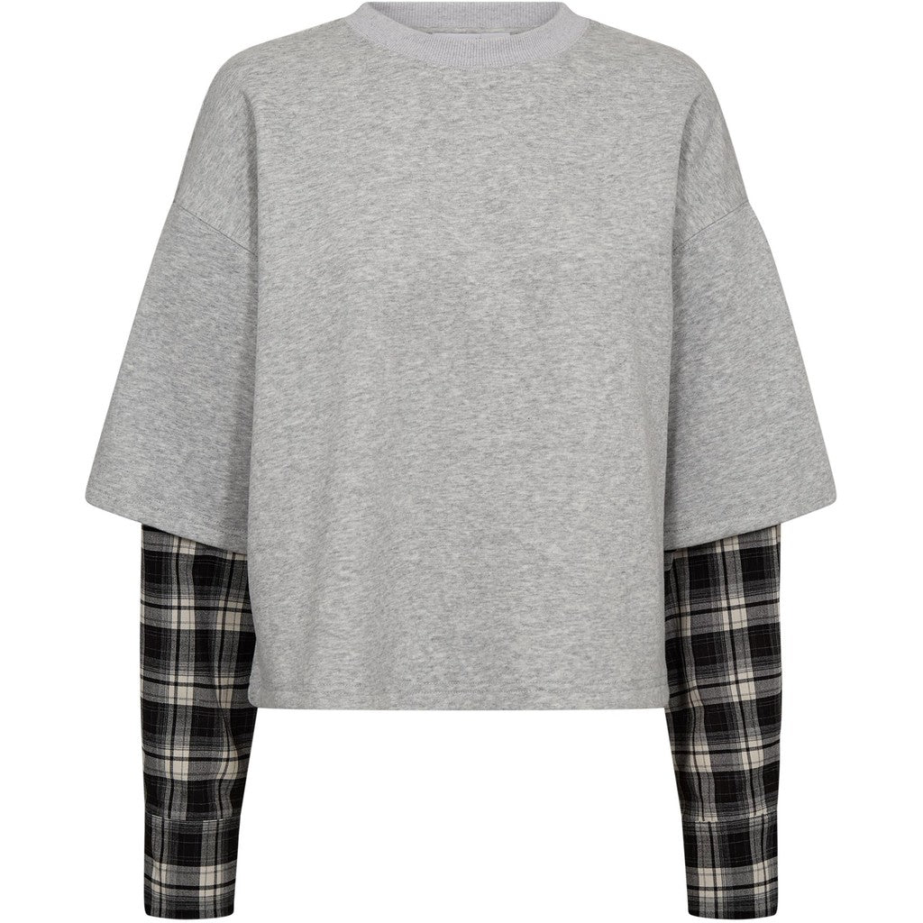 Sweat LS Shirt Mix - Grey Mel