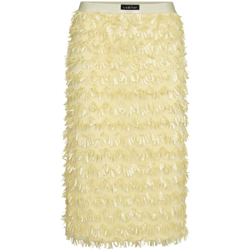 Limone Pencil Skirt - Pale Yellow