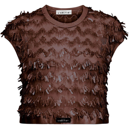 Limone Crop Top - Mocca
