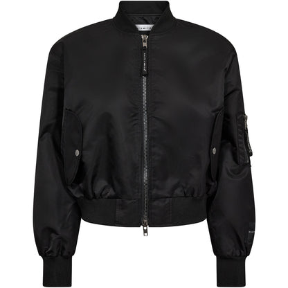 Sally Crop Bomber - Black