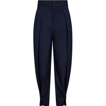 Navy Pin Pleat Pant - Navy