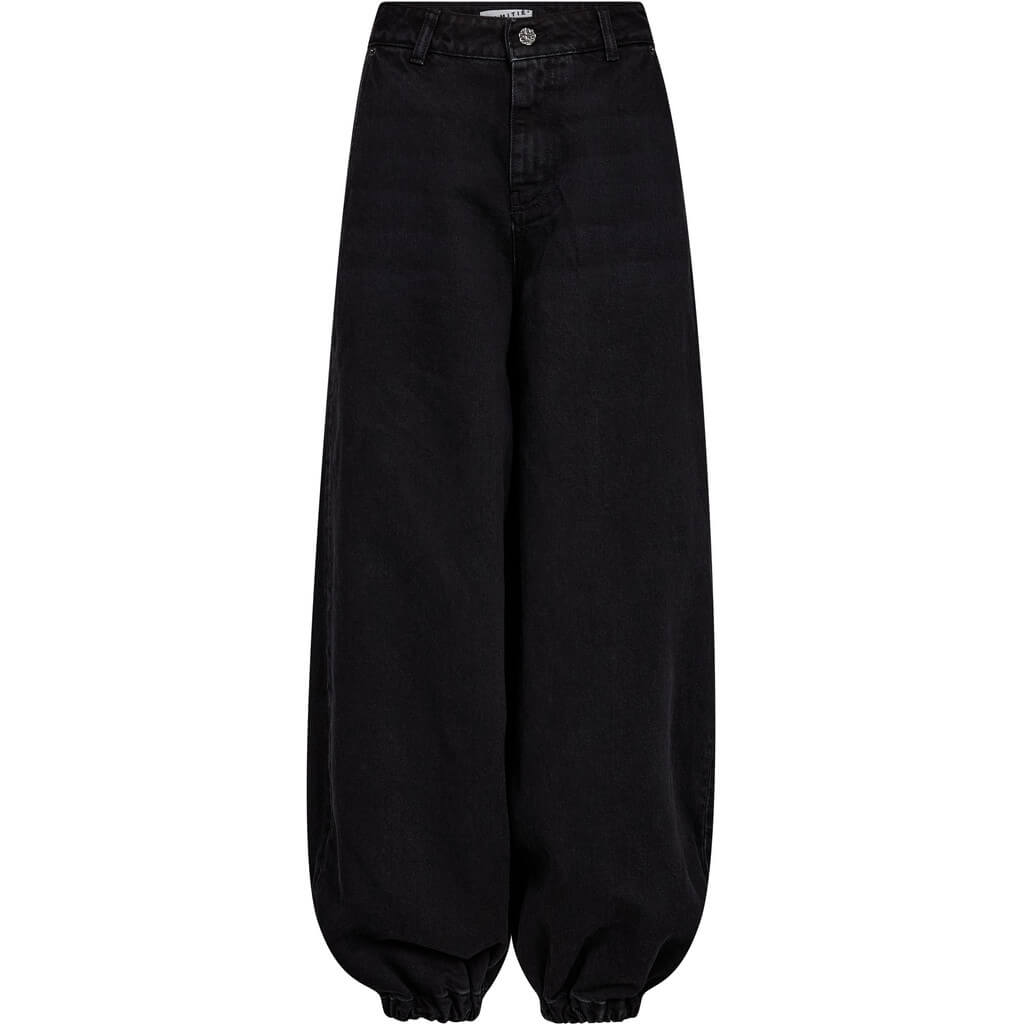 Denim Harem Pant - Black