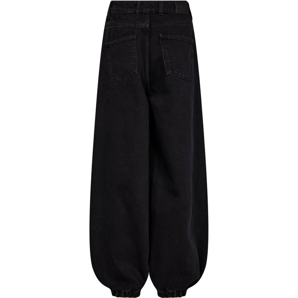 Denim Harem Pant - Black