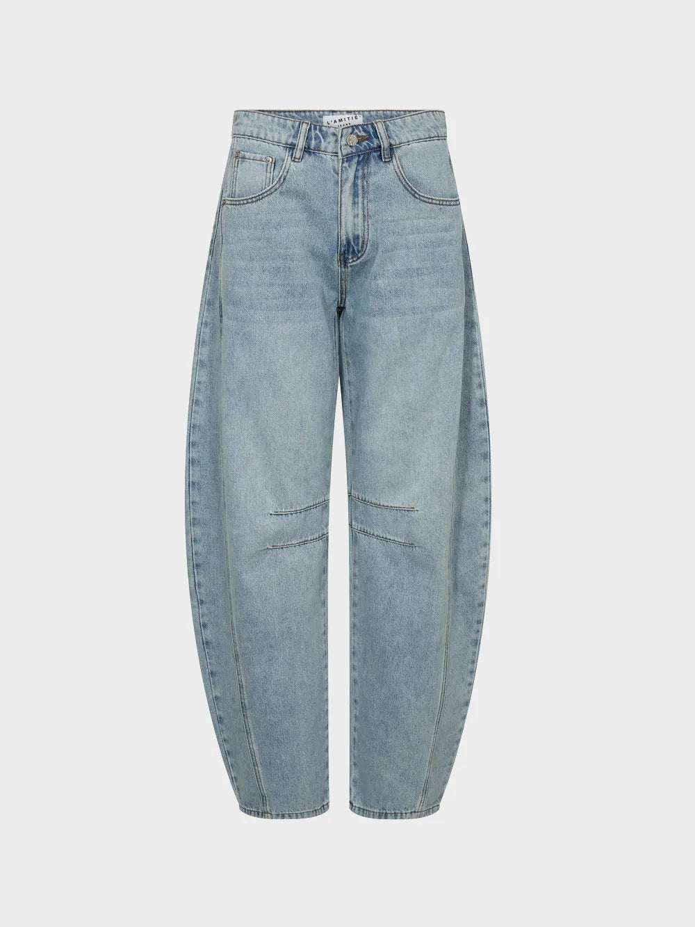 Drew Barrel Panel Jeans - Bleached Denim