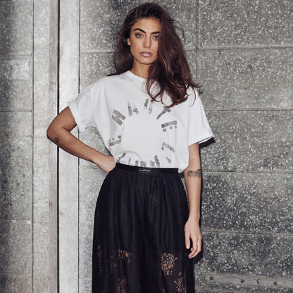 Logo circle tee - White