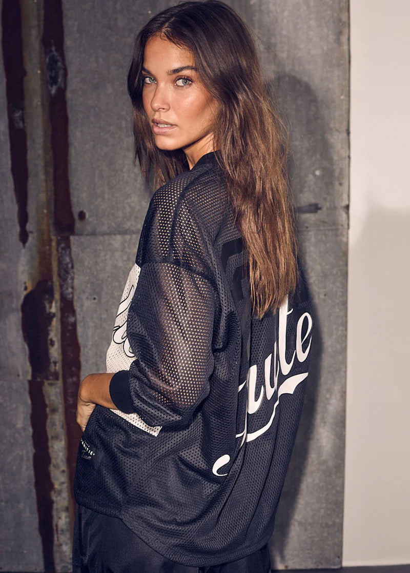 Drift Mix Logo Blouse - Black