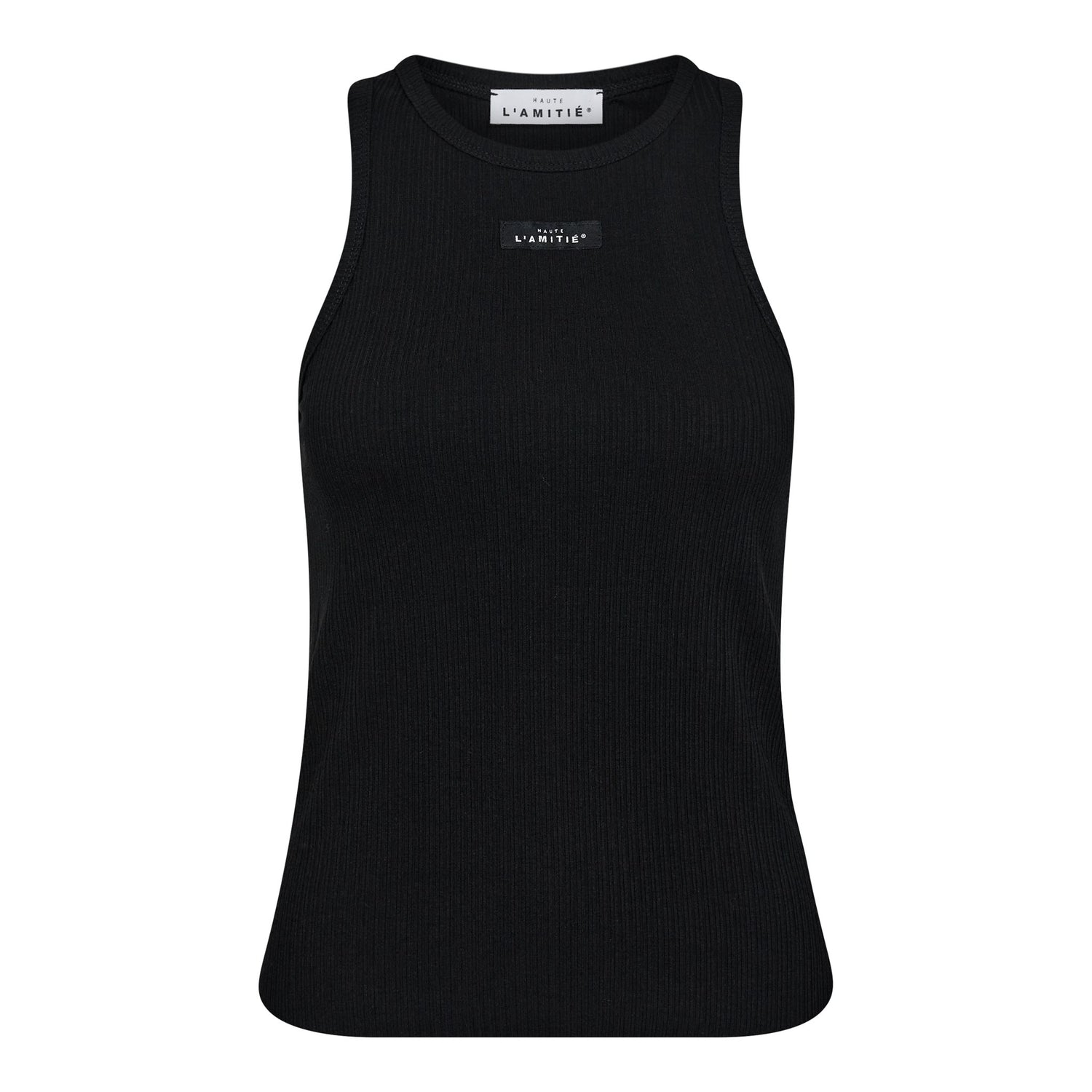 Rib Badge Tank - Black