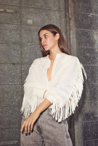 Fringe Shirt - Off White