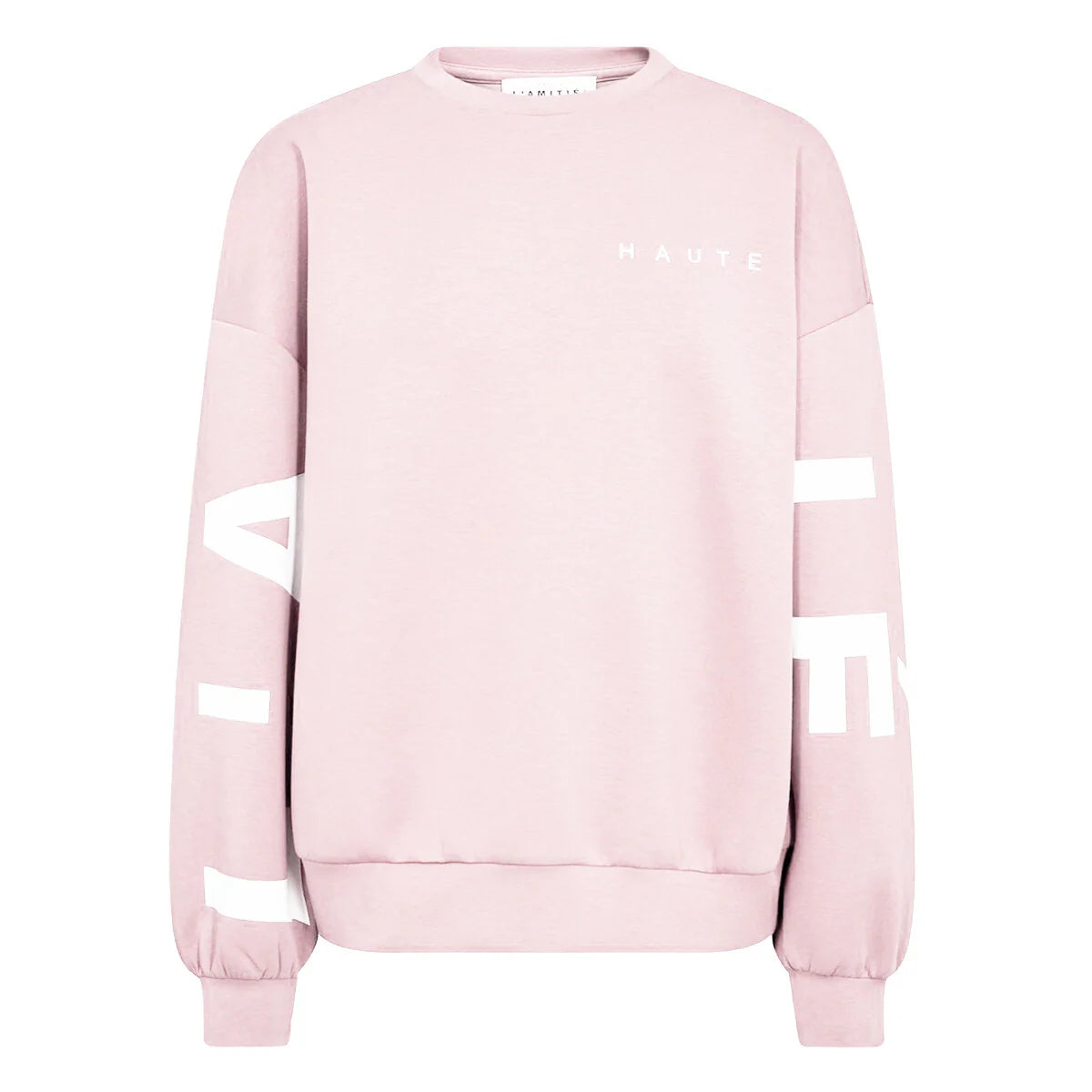 Maxi Split Logo Sweat - Iced Rose