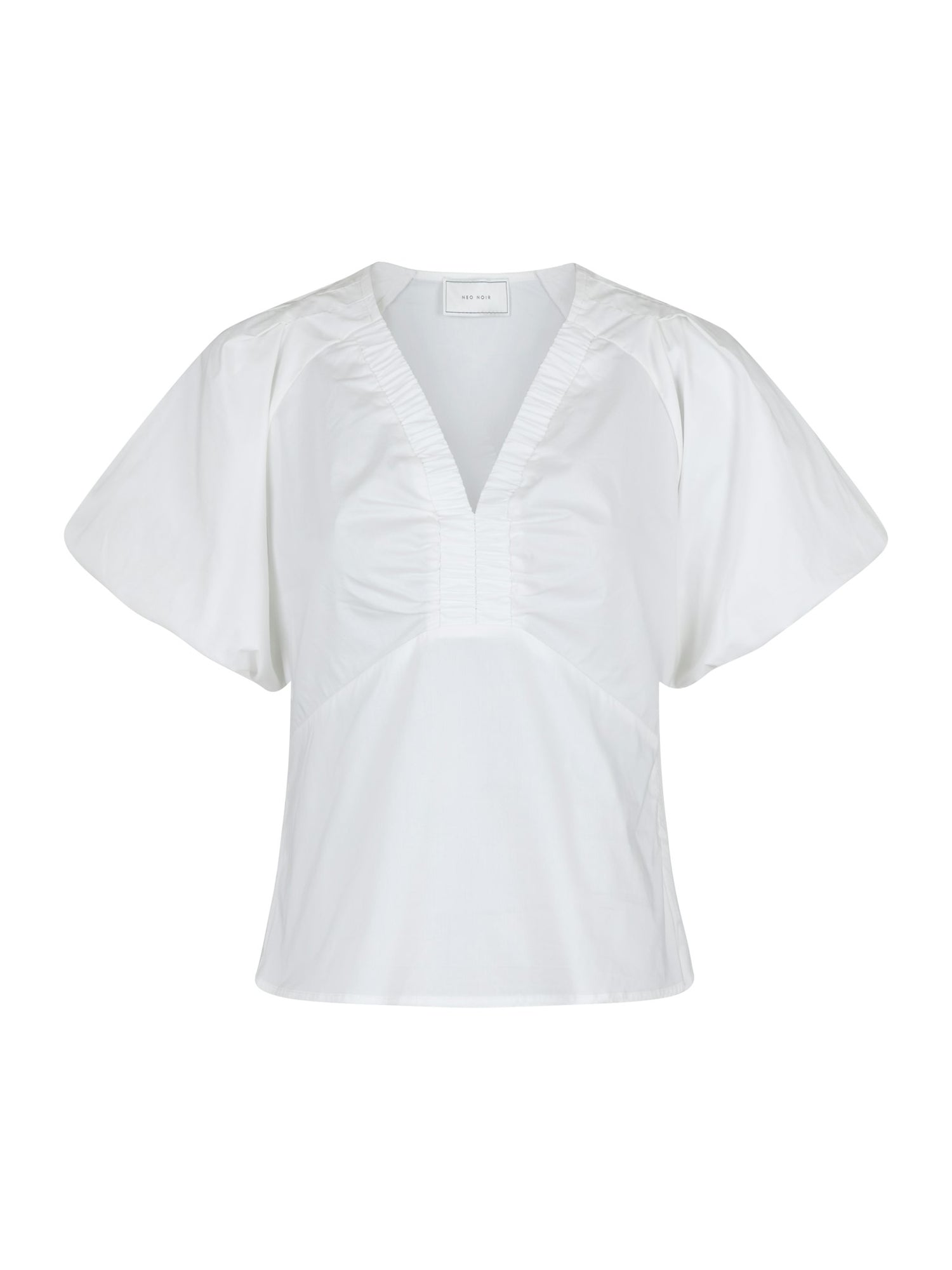 Irina Poplin Blouse - White