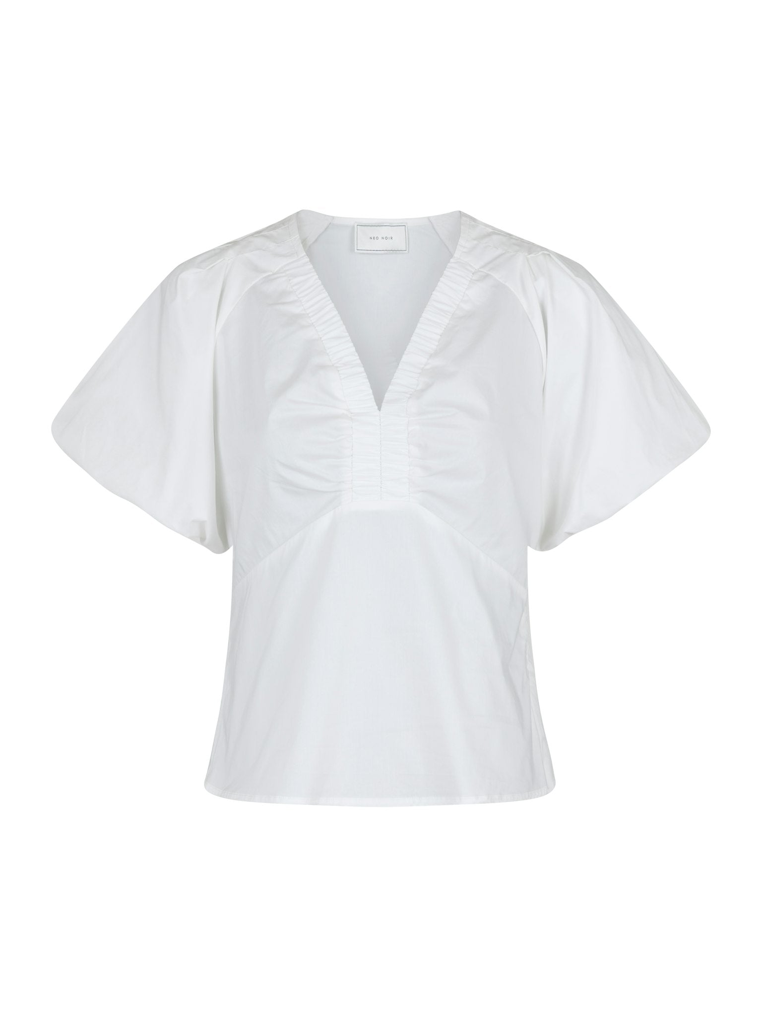 Irina Poplin Blouse - White