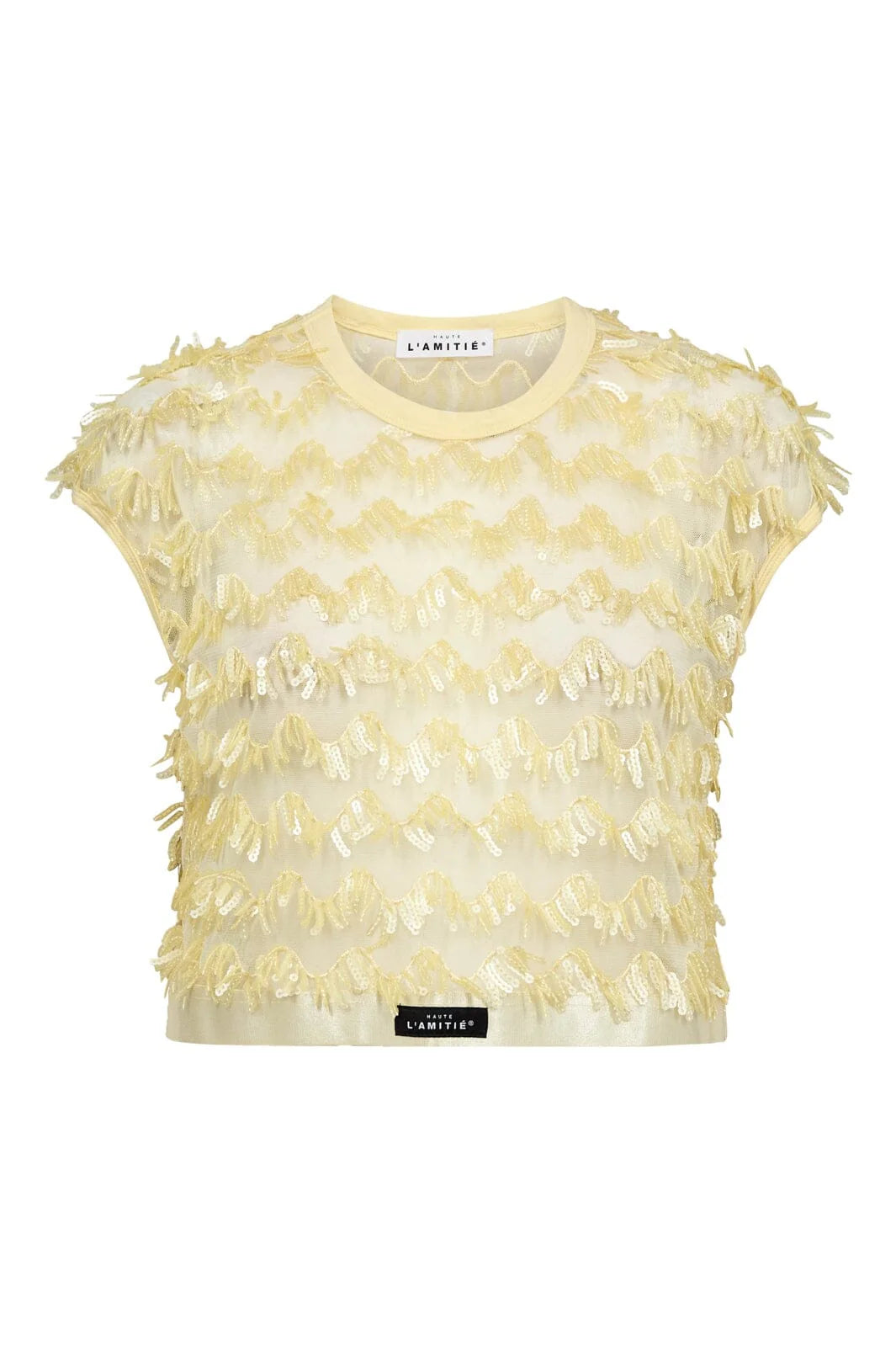 Limone crop top - Pale Yellow