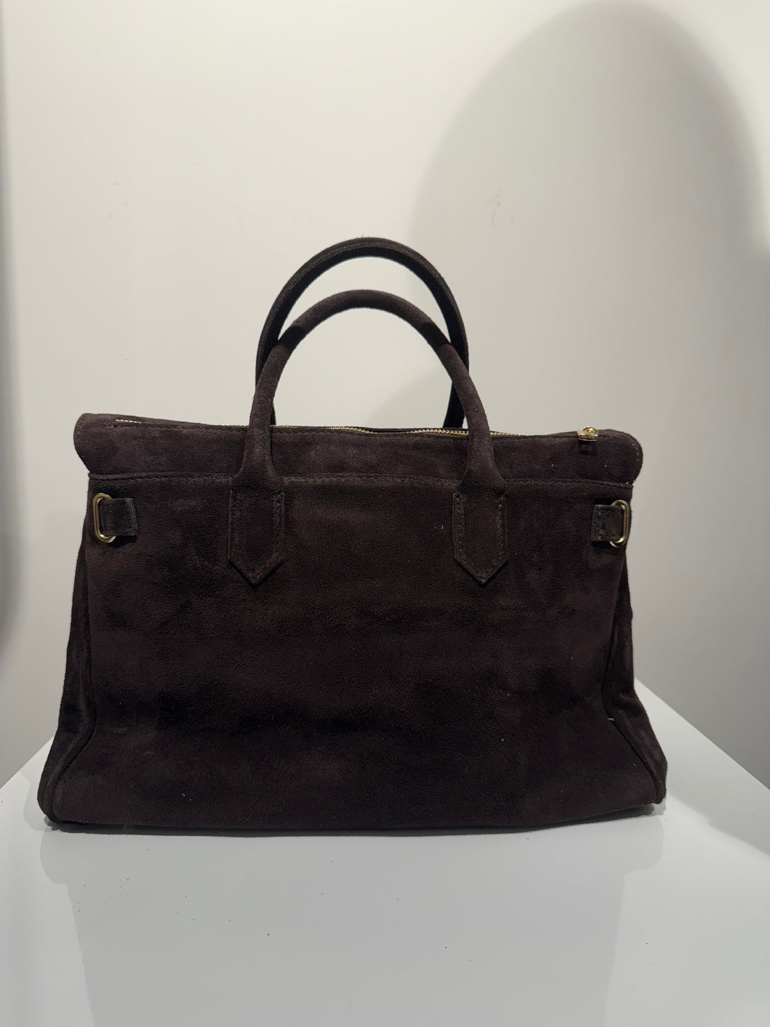 Suede Brown Bag