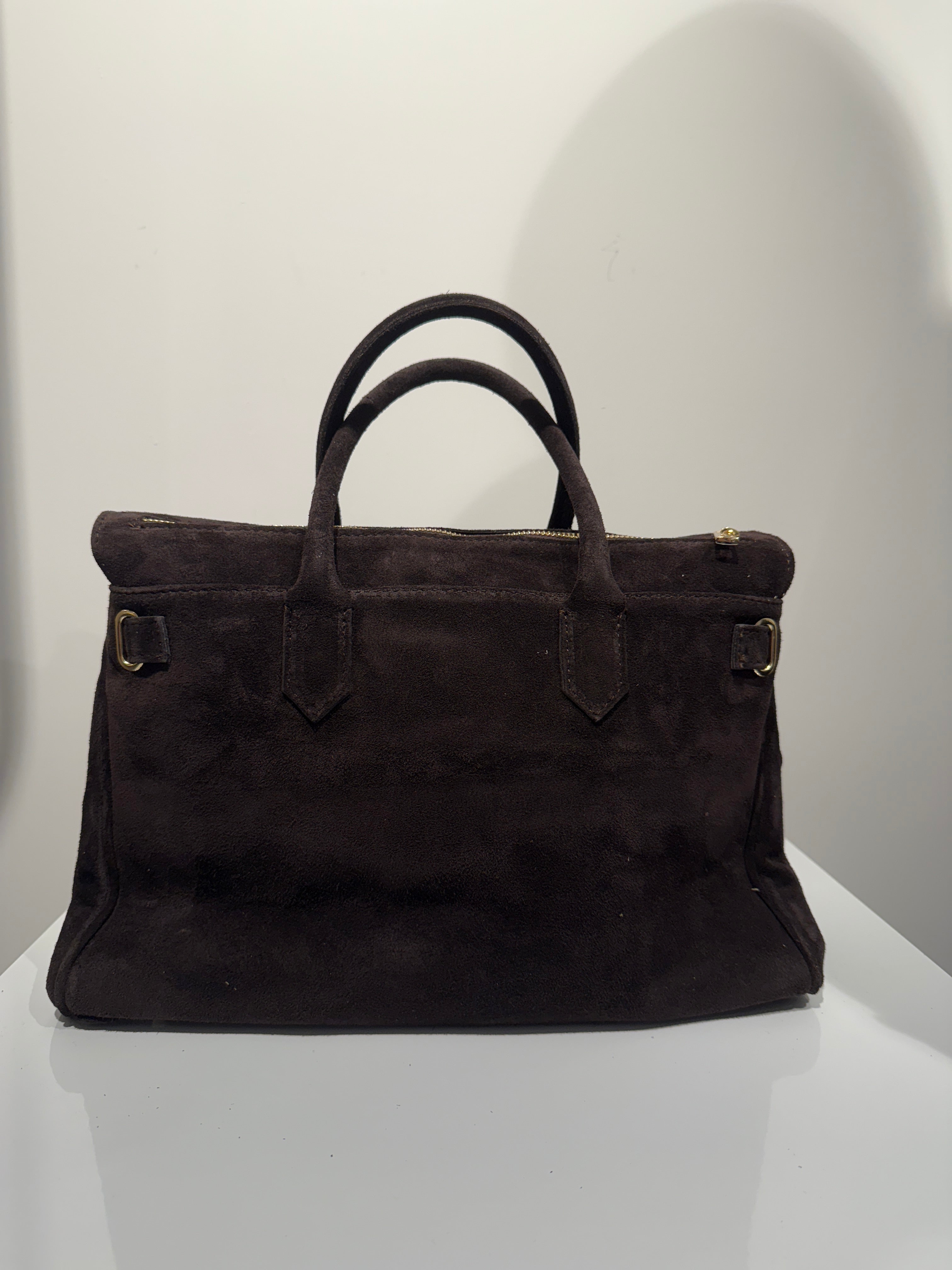 Suede Brown Bag