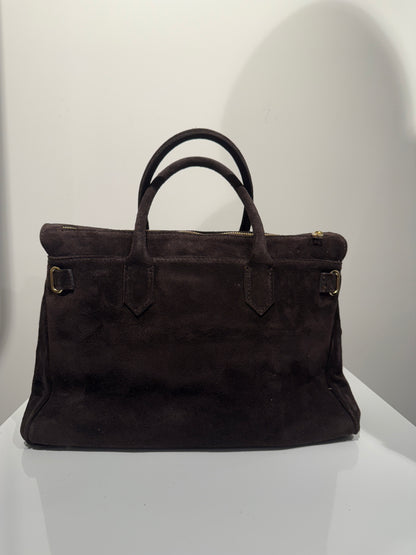 Suede Brown Bag