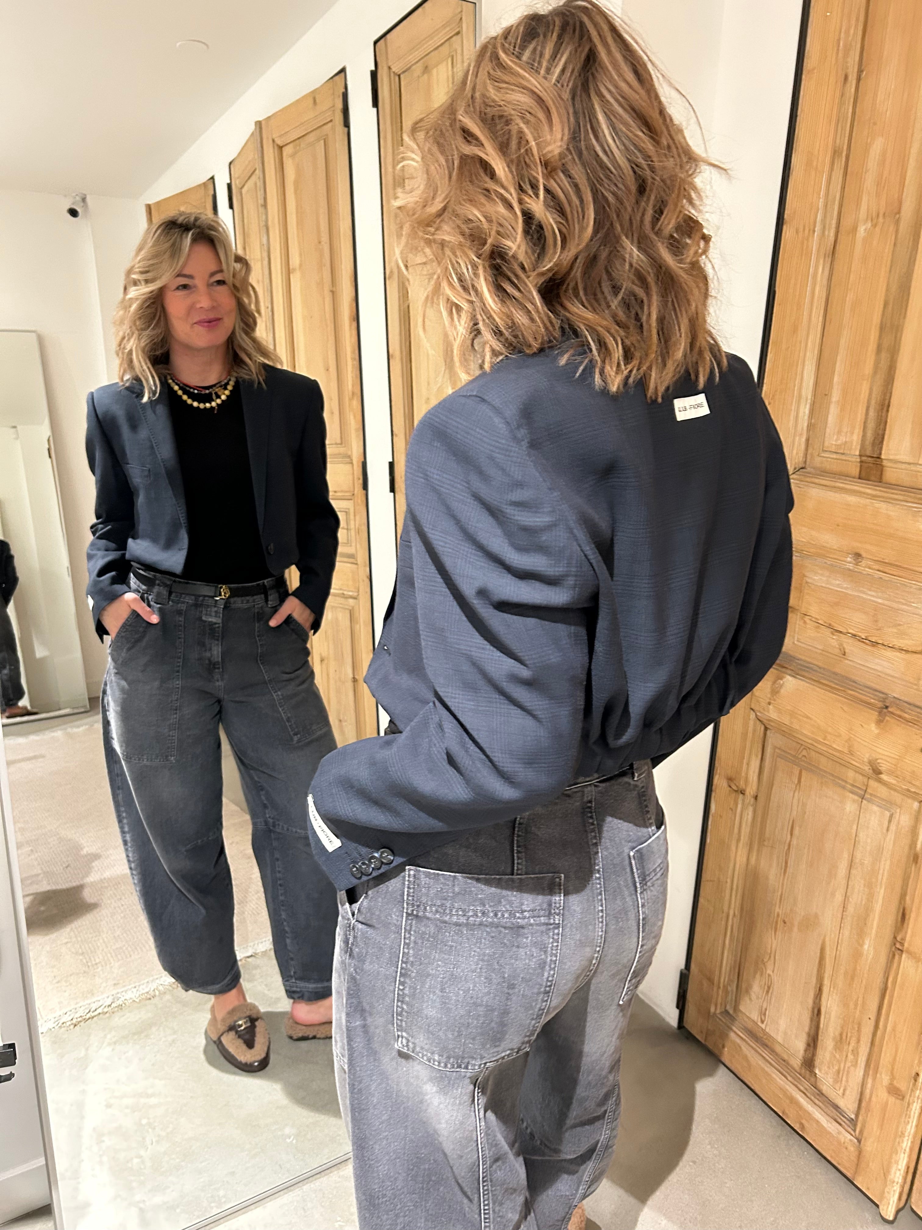 Blazer Short - Blue check