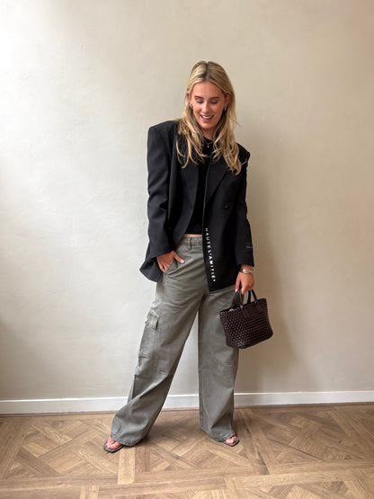 Premier Waist Fit Blazer - Black