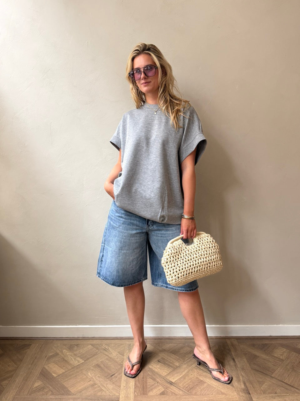 LanceCC Sweat Dress - Grey Melange
