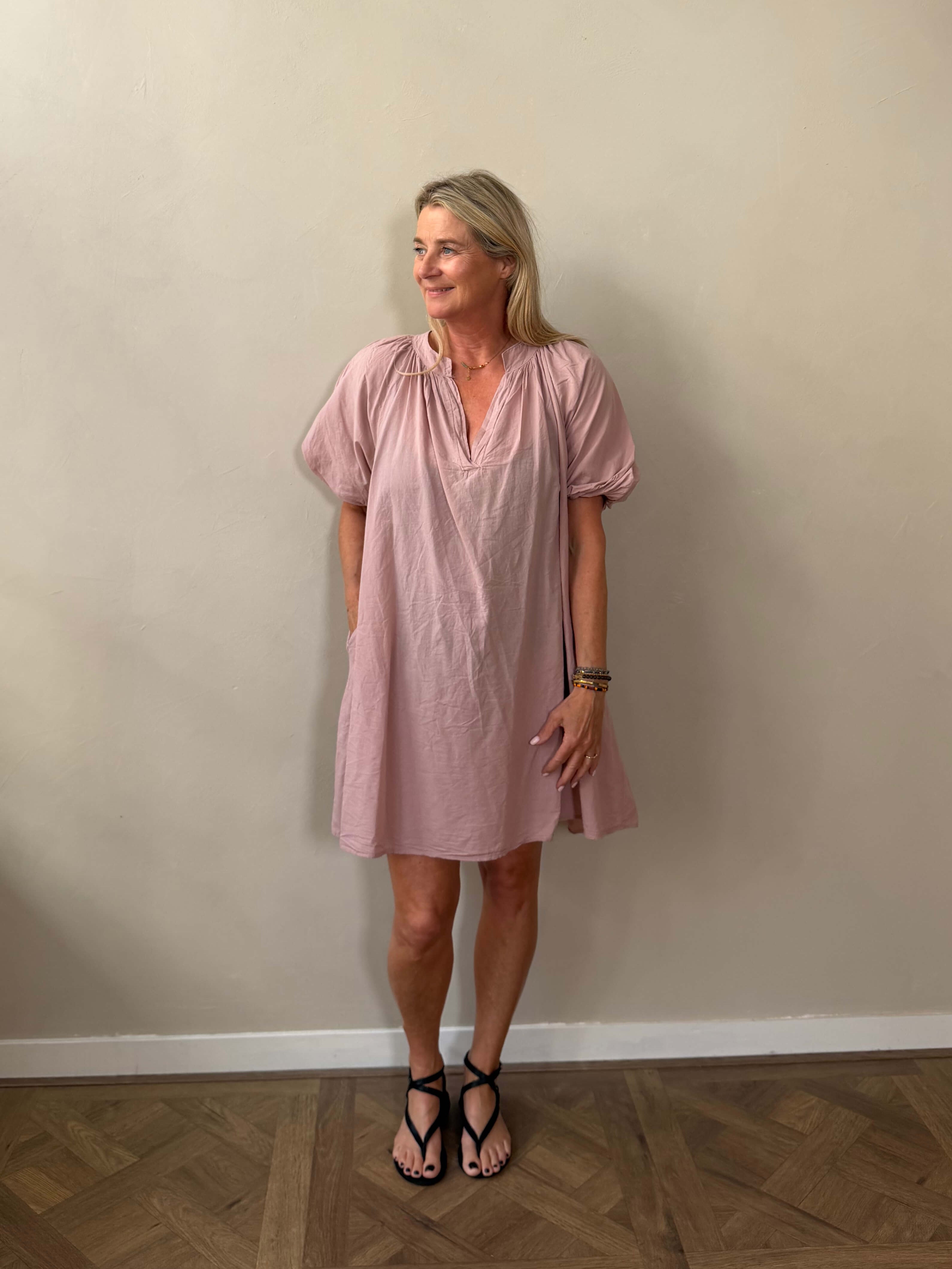 Short Summer Dress - Powder Pink