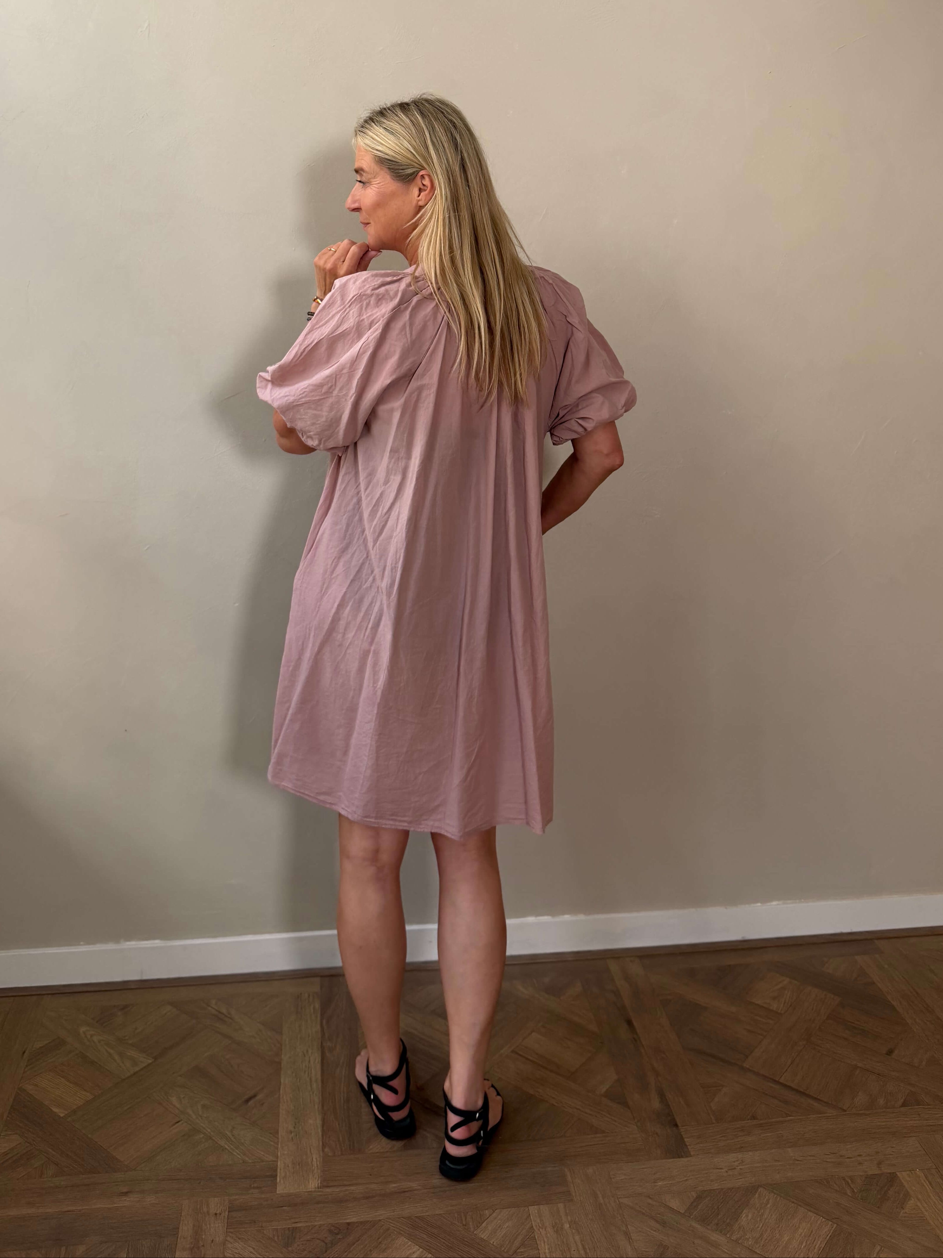 Short Summer Dress - Powder Pink