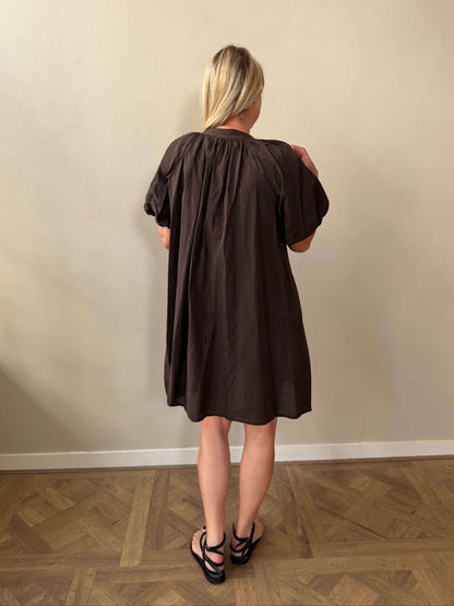 Short Summer Dress - Brown