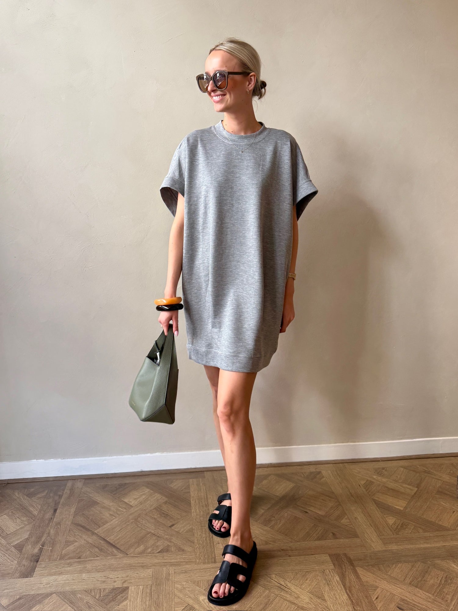 LanceCC Sweat Dress - Grey Melange