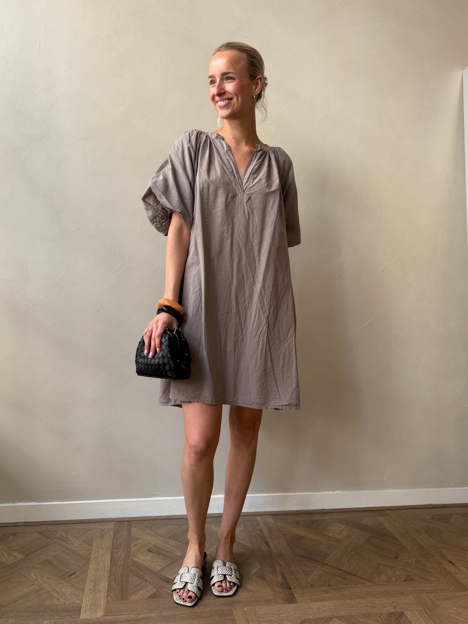Short Summer Dress - Taupe