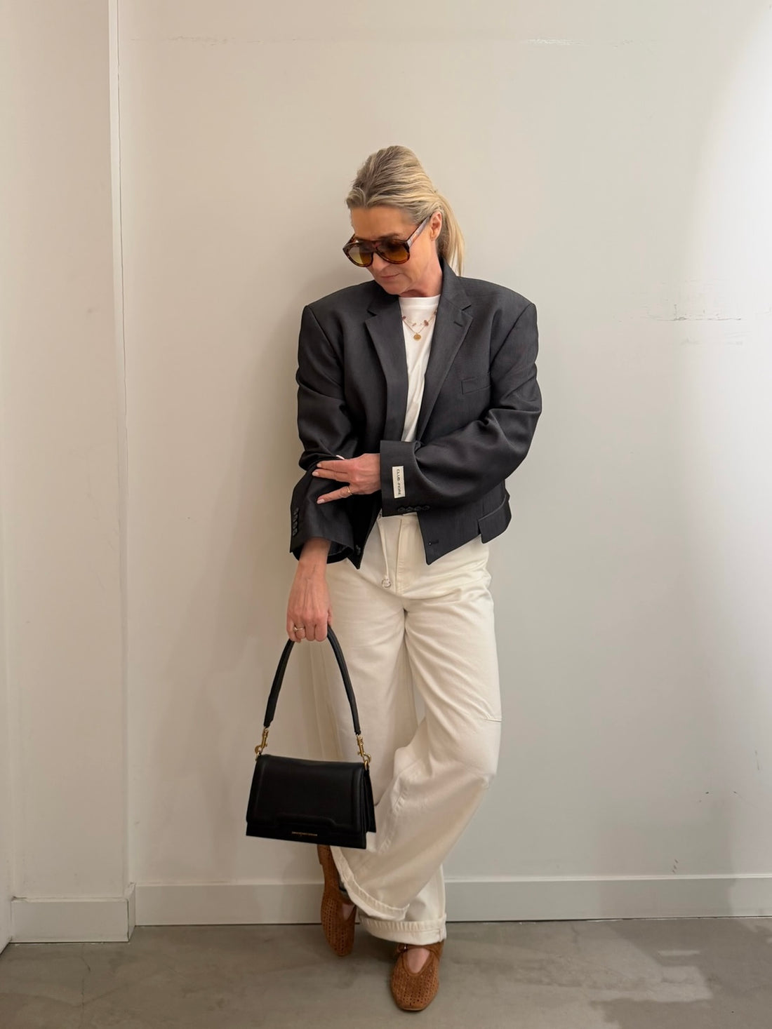 Short Blazer - Pinstripe Light