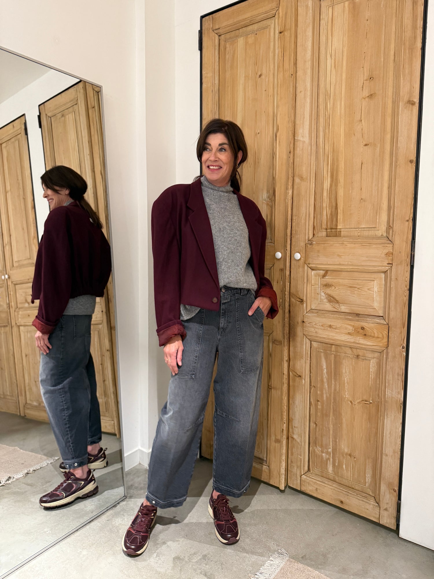 Blazer Short - Burgundy