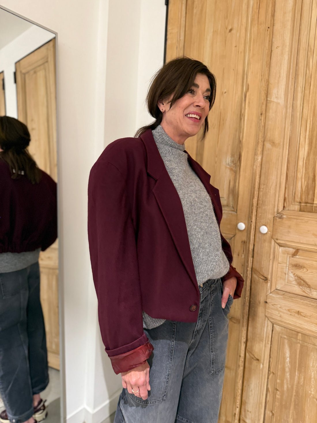 Blazer Short - Burgundy